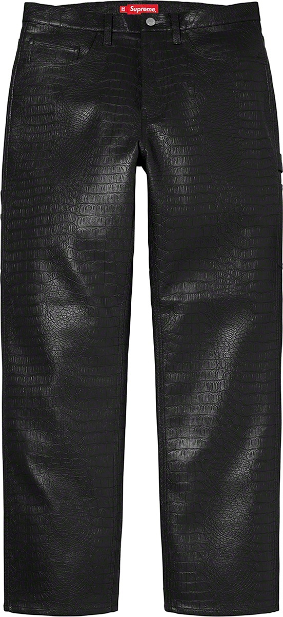 Faux Croc Painter Pant view 3